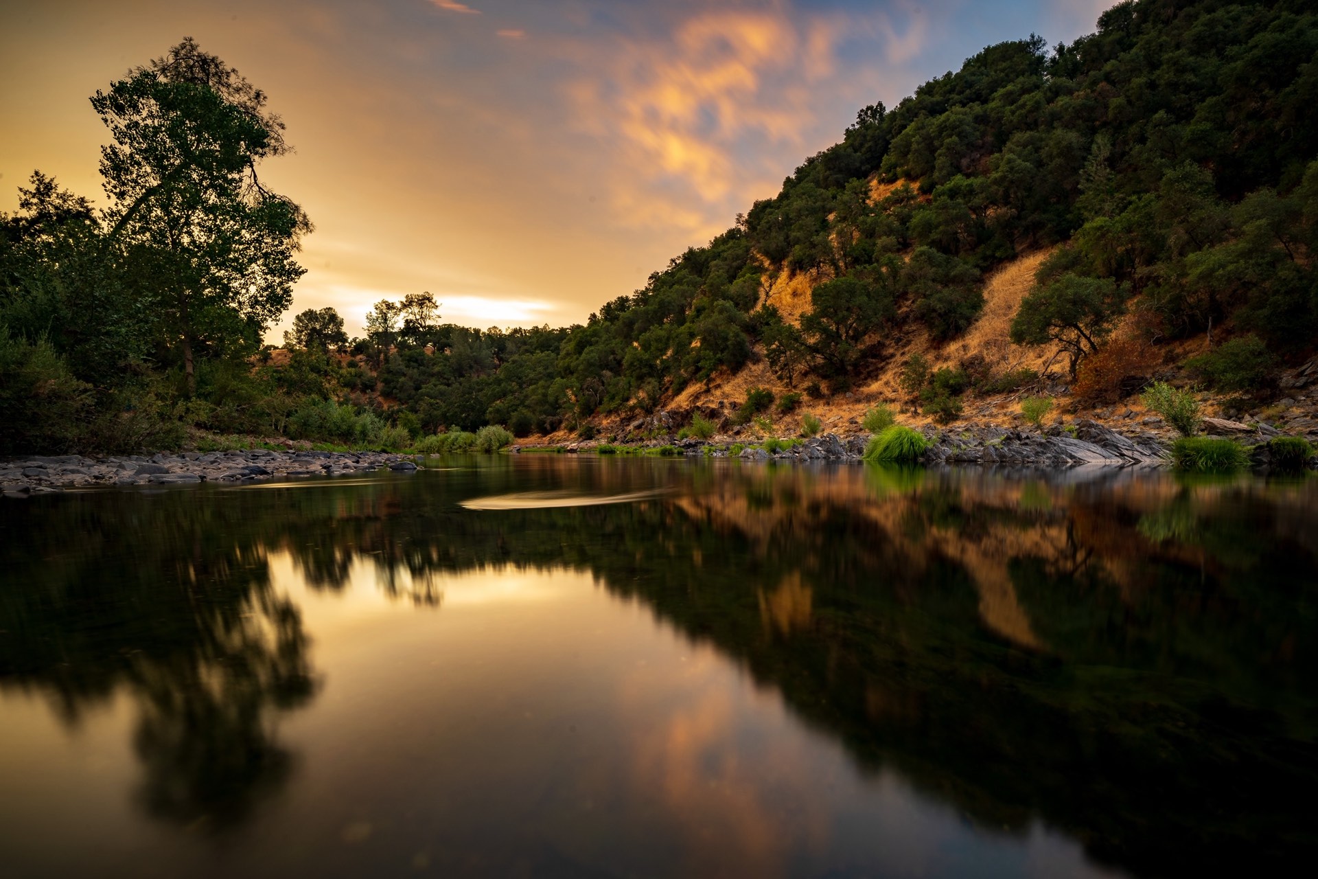 The Cosumnes River canyon at Cosumnes River Ranch, a Northern California film location
